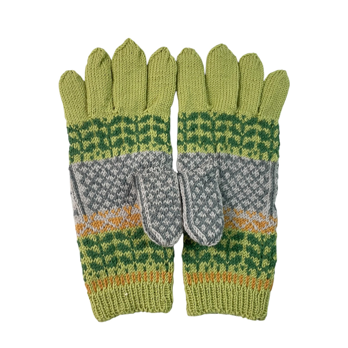 handknitted pure wool geese gloves