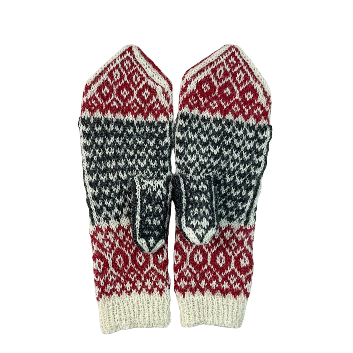 handknitted wool owl mittens