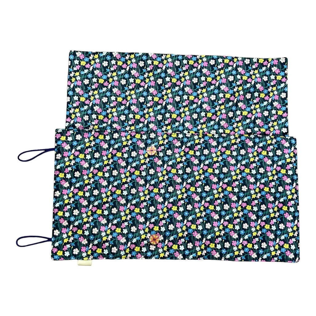 Double pointed knitting needle case made in Liberty floral fabric,  DPN or crochet hook case, sock knitters gift,