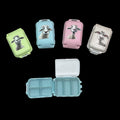 Sheep Knitting notions and accessories box with sheep motif,  stitch marker 8 compartment organiser for crafting, option filled with tools