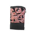XXL  drawstring knitting bag with black cats and flowers print, supersized multi pockets project bag with handles, cat lover gift