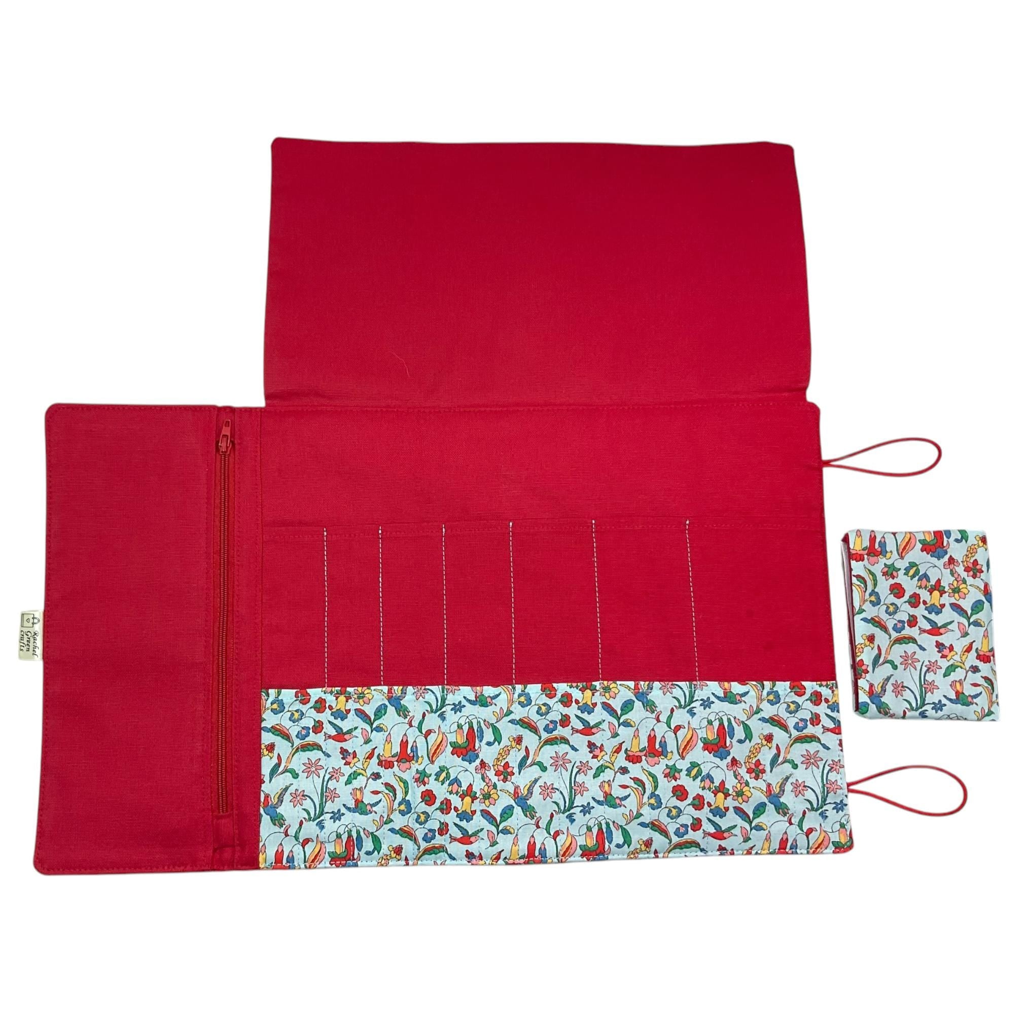 Liberty Floral Knitting Needle Case: Interchangeable & Double Pointed