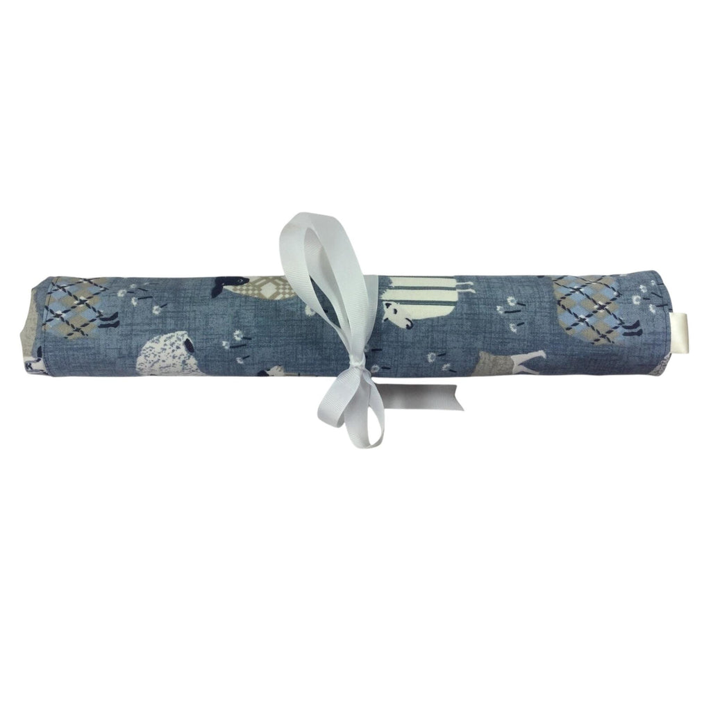 Straight knitting needle case, needle roll , sheep needle case, needle storage, knitting accessories, knitters gift,needle organiser