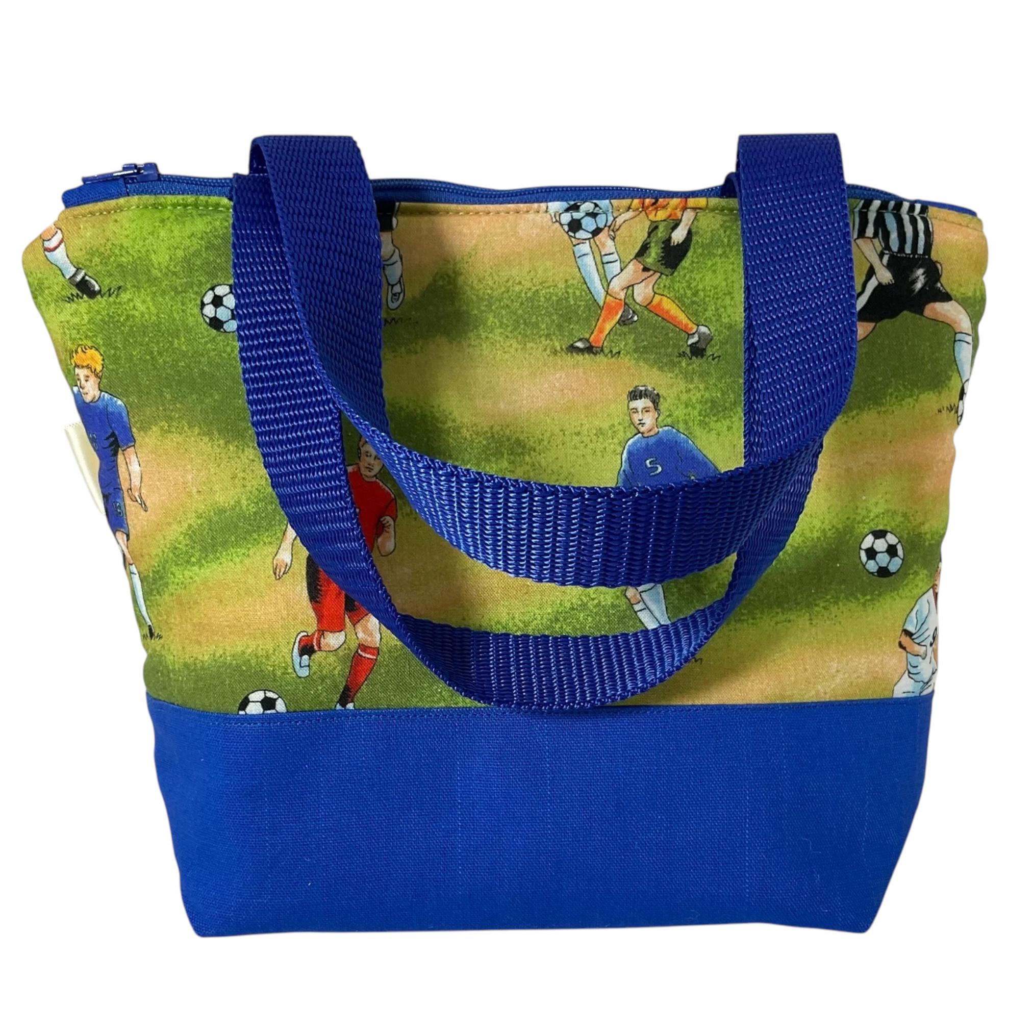 Wash bag for children with football or rockets or a pirate theme, boys travel toiletries bag with wipe clean lining and handles