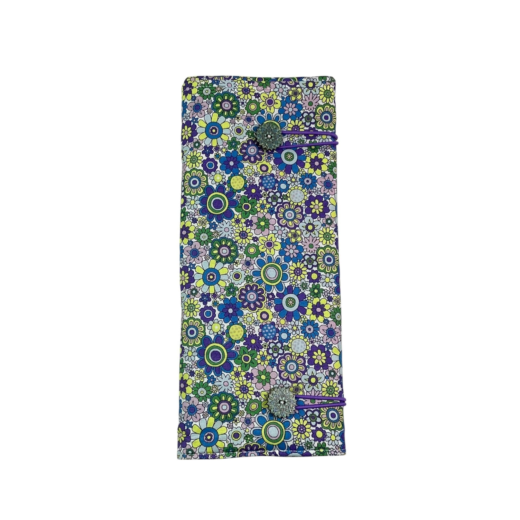 Liberty Floral fabric  interchangeable and double pointed knitting needle case, hiya hiya pouch, knit pro wallet, sock needle case