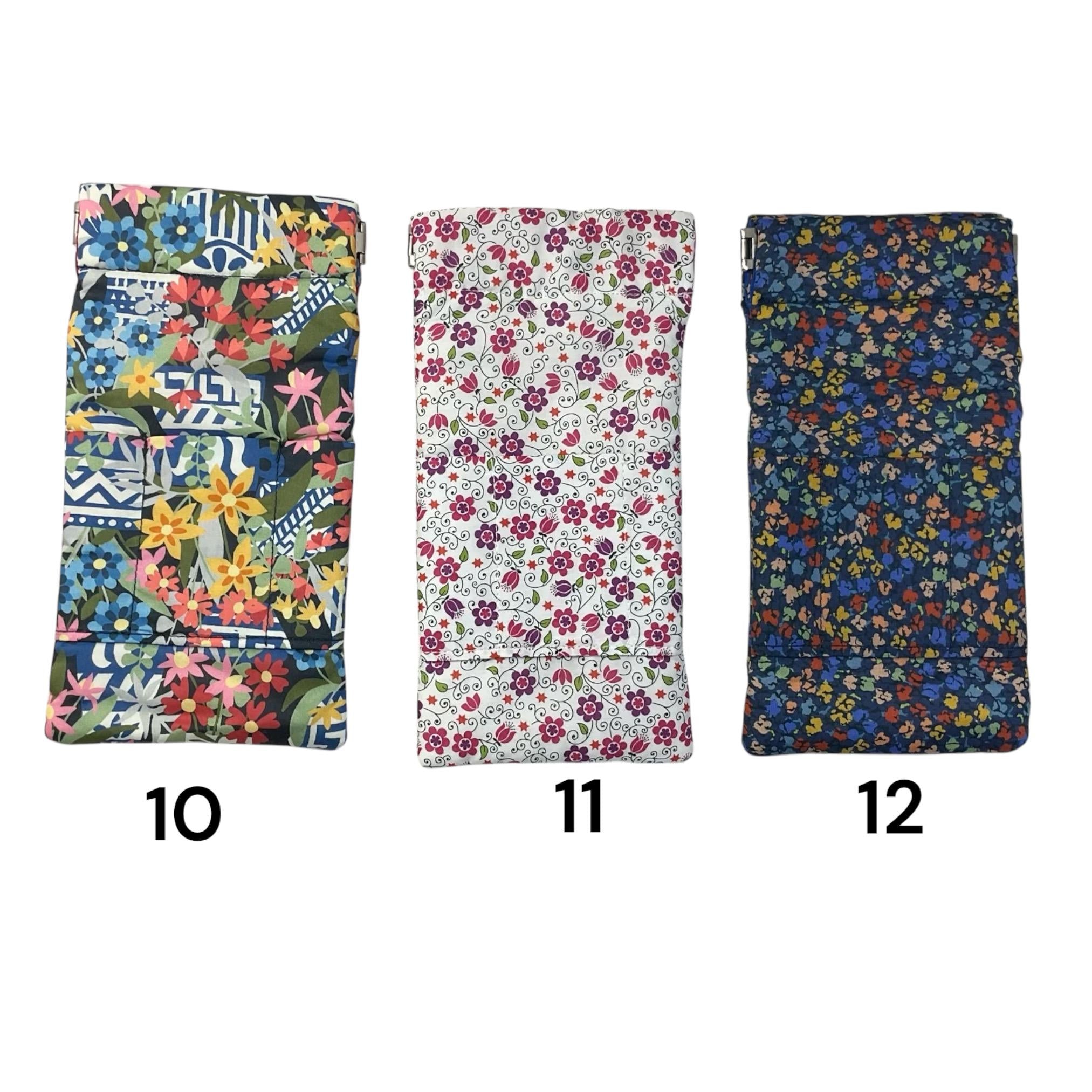 Glasses cases in Liberty floral fabric, snap shut spectacles pouch, sunglasses flex frame, ladies eyeglasses holder, women's gift,