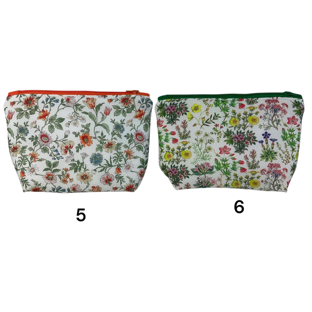 Liberty print cosmetics pouch,small floral washbag, waterproof zipped travel bag, Makeup storage, pretty ladies gift