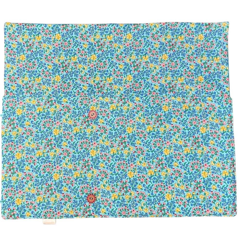 Double pointed knitting needle case made in Liberty floral fabric,  DPN or crochet hook case, sock knitters gift,
