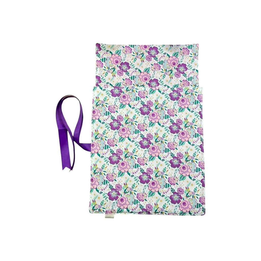 Liberty floral print Straight knitting needle case, needle roll, ribbon tie storage, knitting accessories, knitters gift,needle organiser