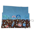 fixed Circular knitting needle case with cats, sock needles roll, needle wallet, knitters gift, needle holder,