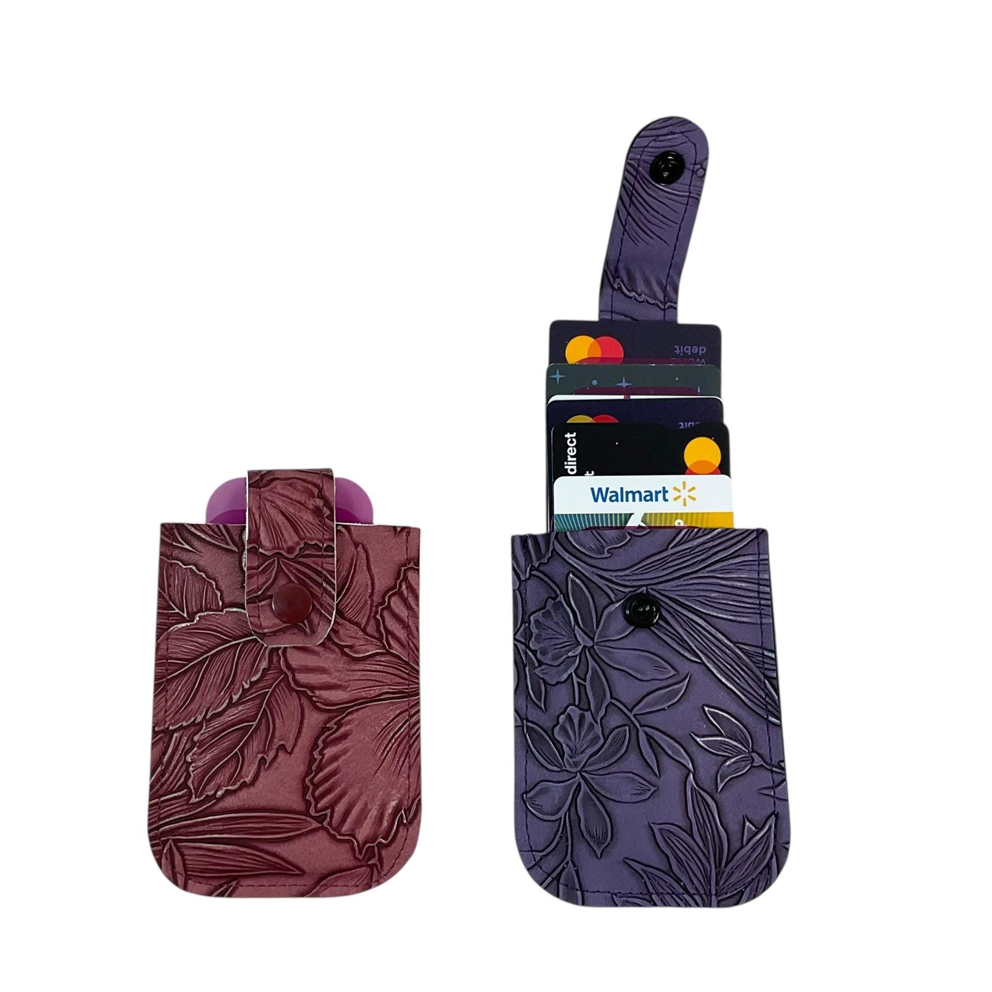 Faux Leather Pull Tab Card Wallet: Travel Oyster Card Holder