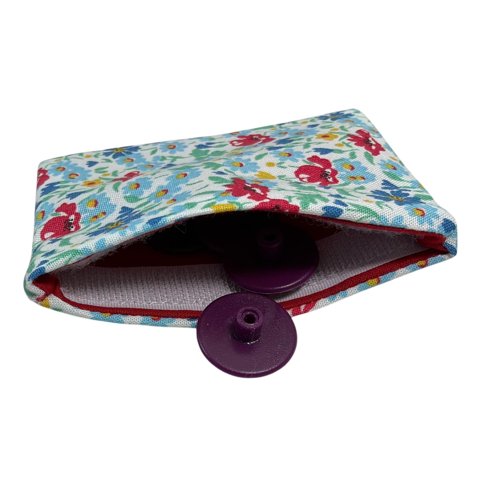 Interchangeable knitting needle case with Liberty fabric , floral addi case, chiagoo wallet, knit pro organiser pouch, hiya hiya case,
