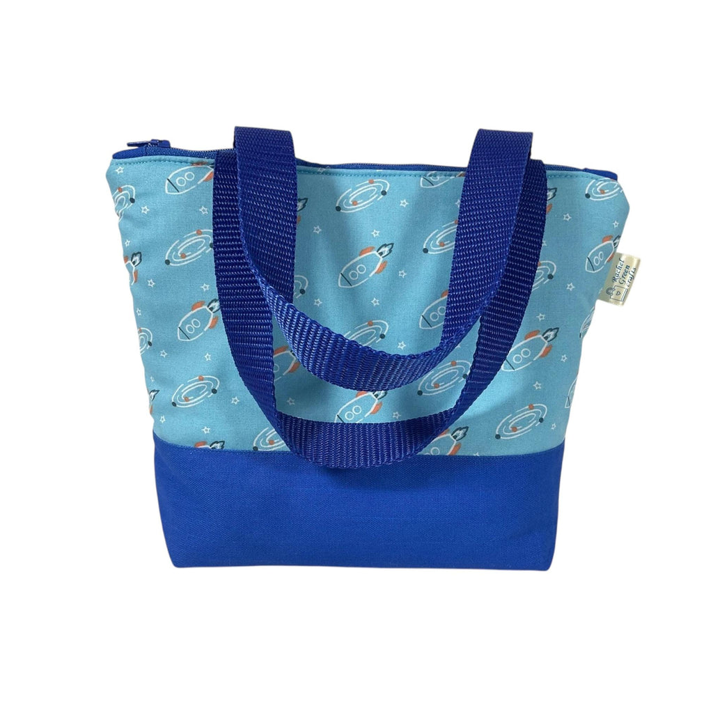 Wash bag for children with football or rockets or a pirate theme, boys travel toiletries bag with wipe clean lining and handles
