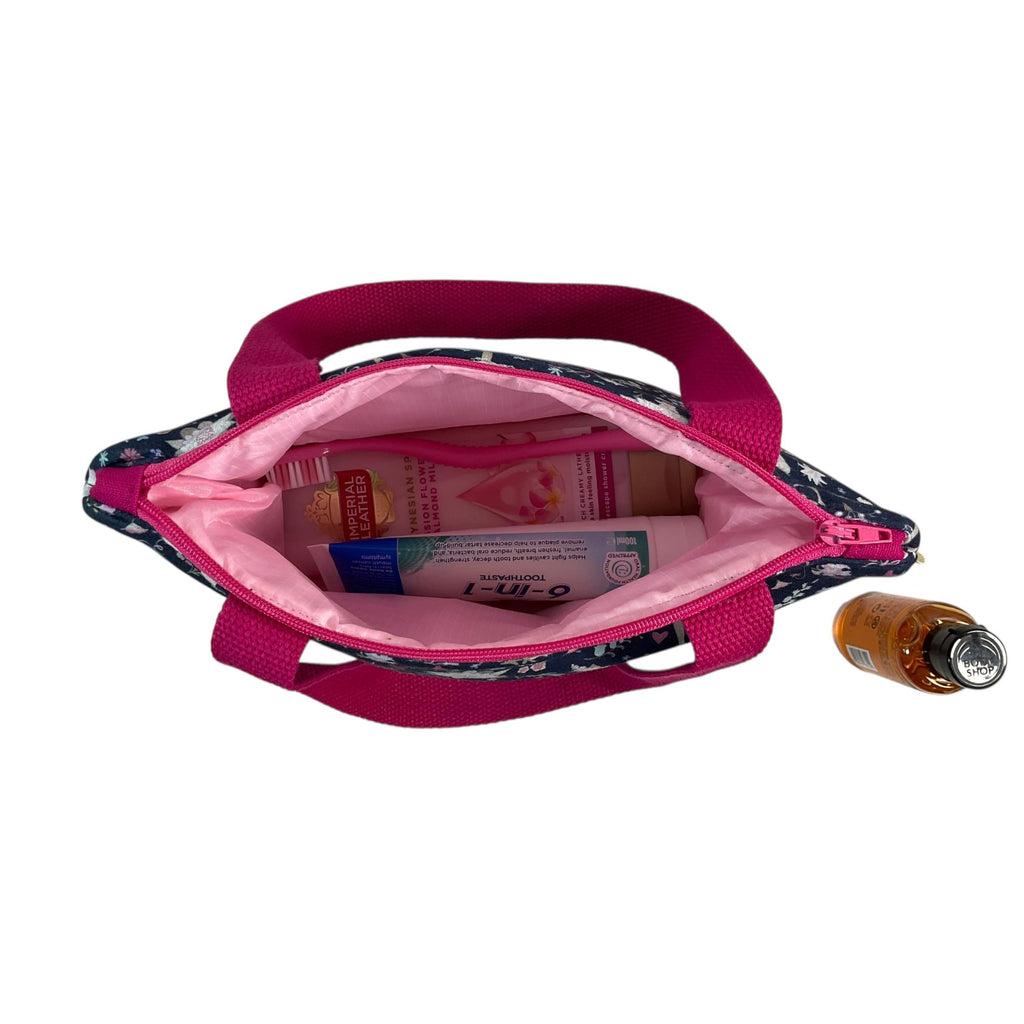 Girls Ballerina Wash Bag: Children's Travel Toiletry Bag, Wipe Clean Lining