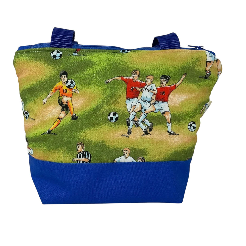 Wash bag for children with football or rockets or a pirate theme, boys travel toiletries bag with wipe clean lining and handles