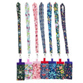 Liberty fabric neck lanyard with detachable pen holder, ID name tag holder in floral prints, teacher gift