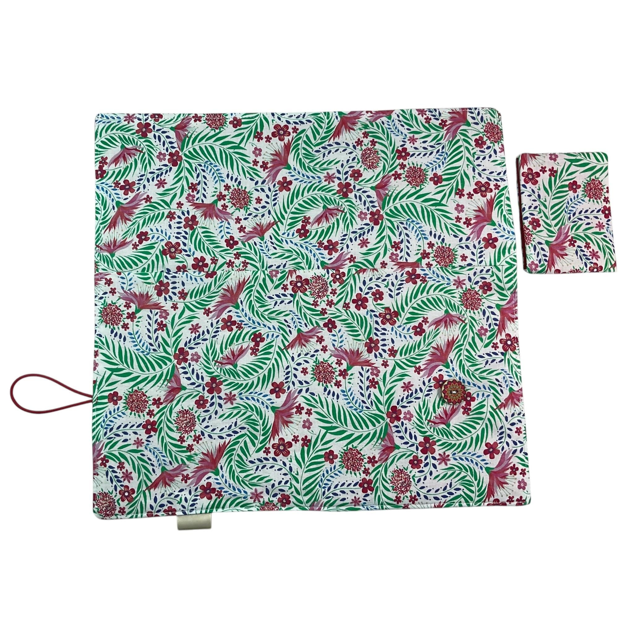 Interchangeable knitting needle case with Liberty fabric , floral addi case, chiagoo wallet, knit pro organiser pouch, hiya hiya case,
