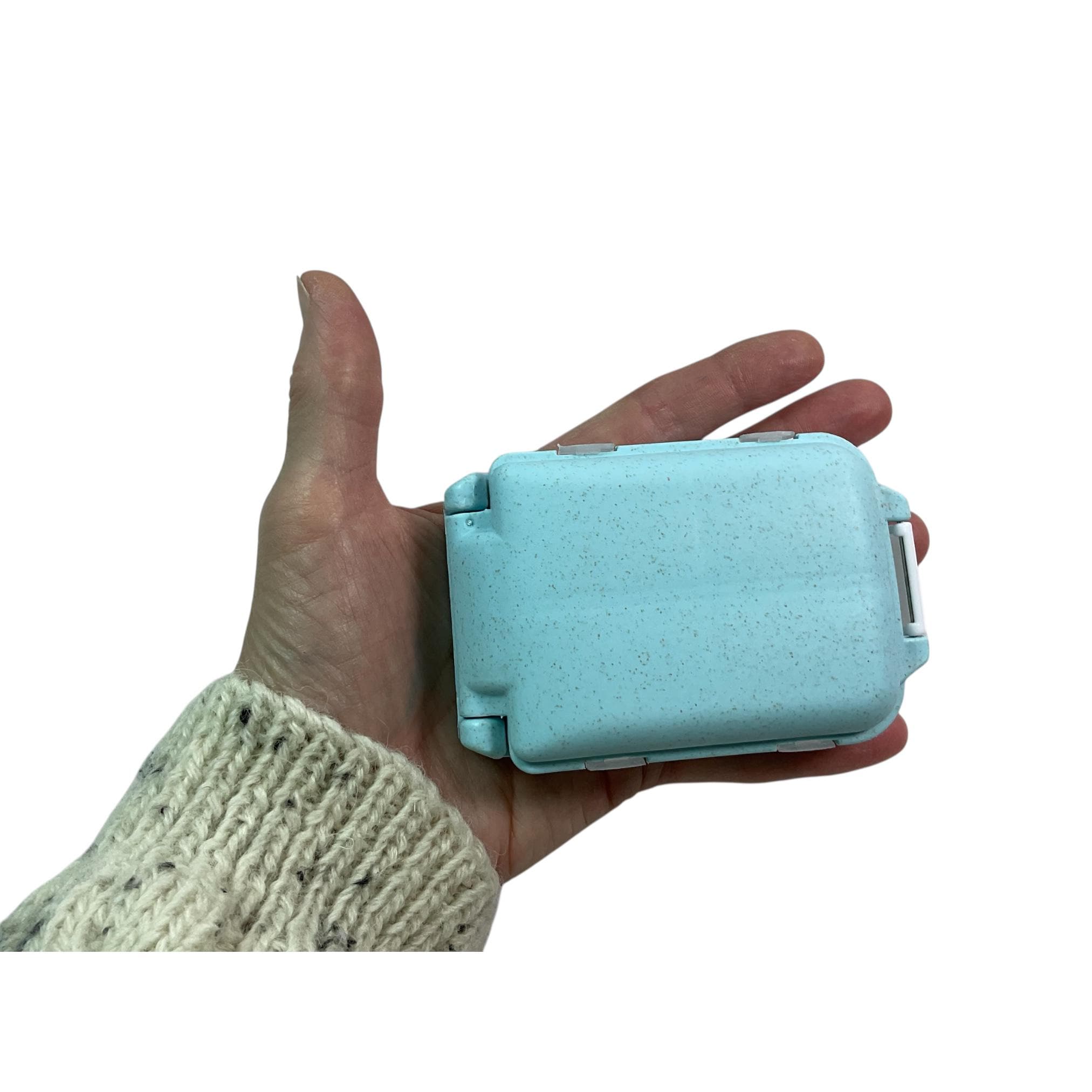 Sheep Knitting notions and accessories box with sheep motif,  stitch marker 8 compartment organiser for crafting, option filled with tools