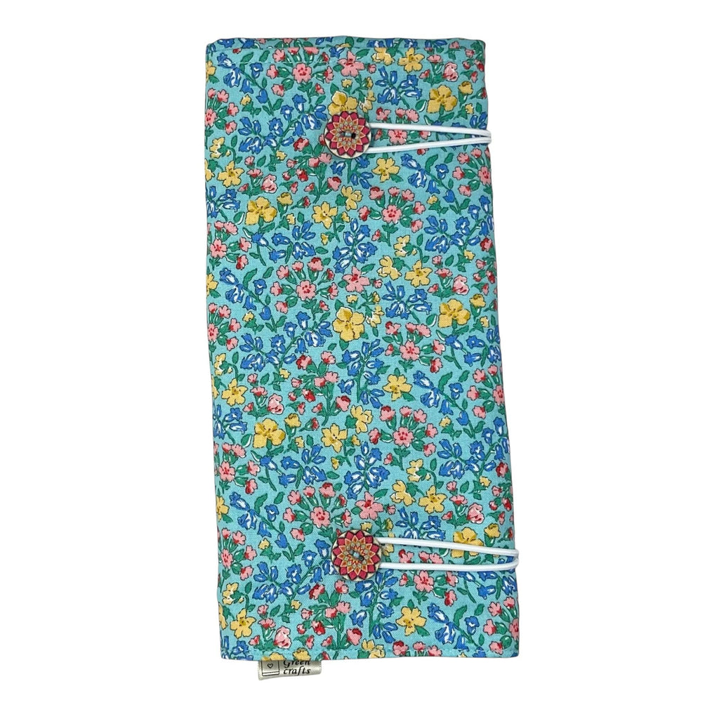 Double pointed knitting needle case made in Liberty floral fabric,  DPN or crochet hook case, sock knitters gift,