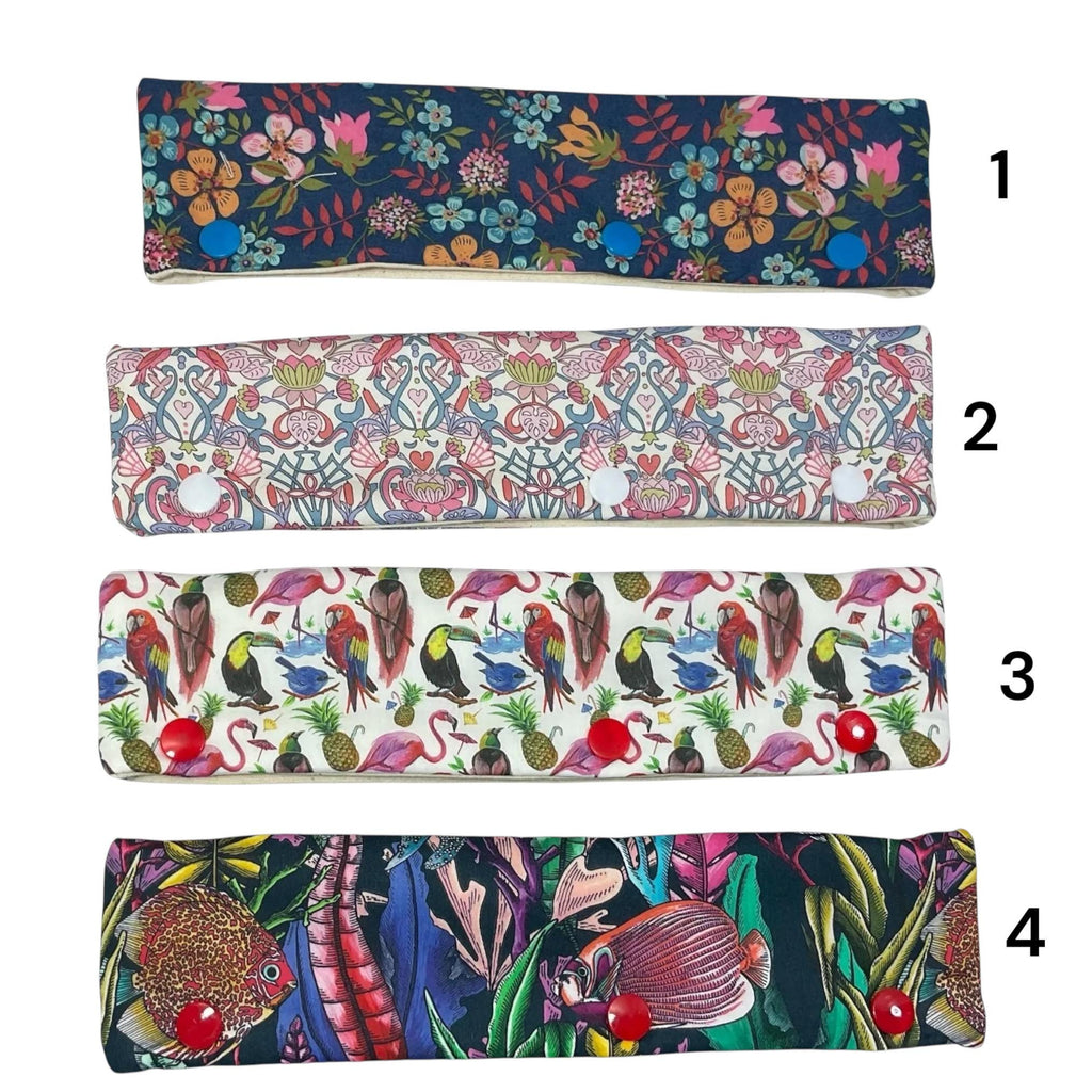 Double pointed knitting needle cosy in Liberty Fabric, sock Knitting Needle Case: Floral Project Keeper