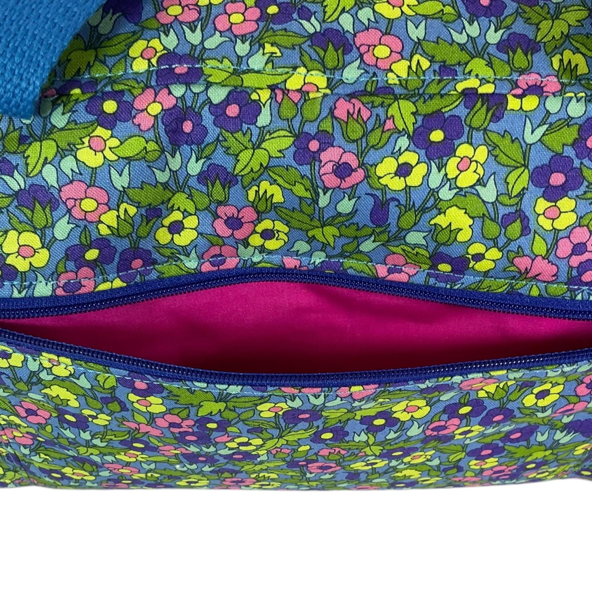 Liberty large toiletries bag with handles and zip pocket, floral Waterproof lined wash pouch, Cosmetics bag, ladies  gift, womens sponge bag