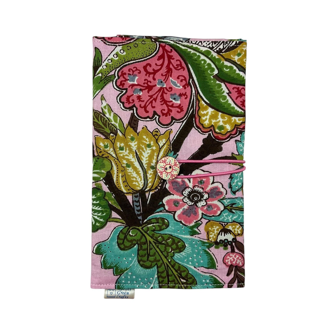 Floral Circular knitting needle case with butterflies, butterfly fixed circular sock needles pouch, knitting needle roll, knitters gift
