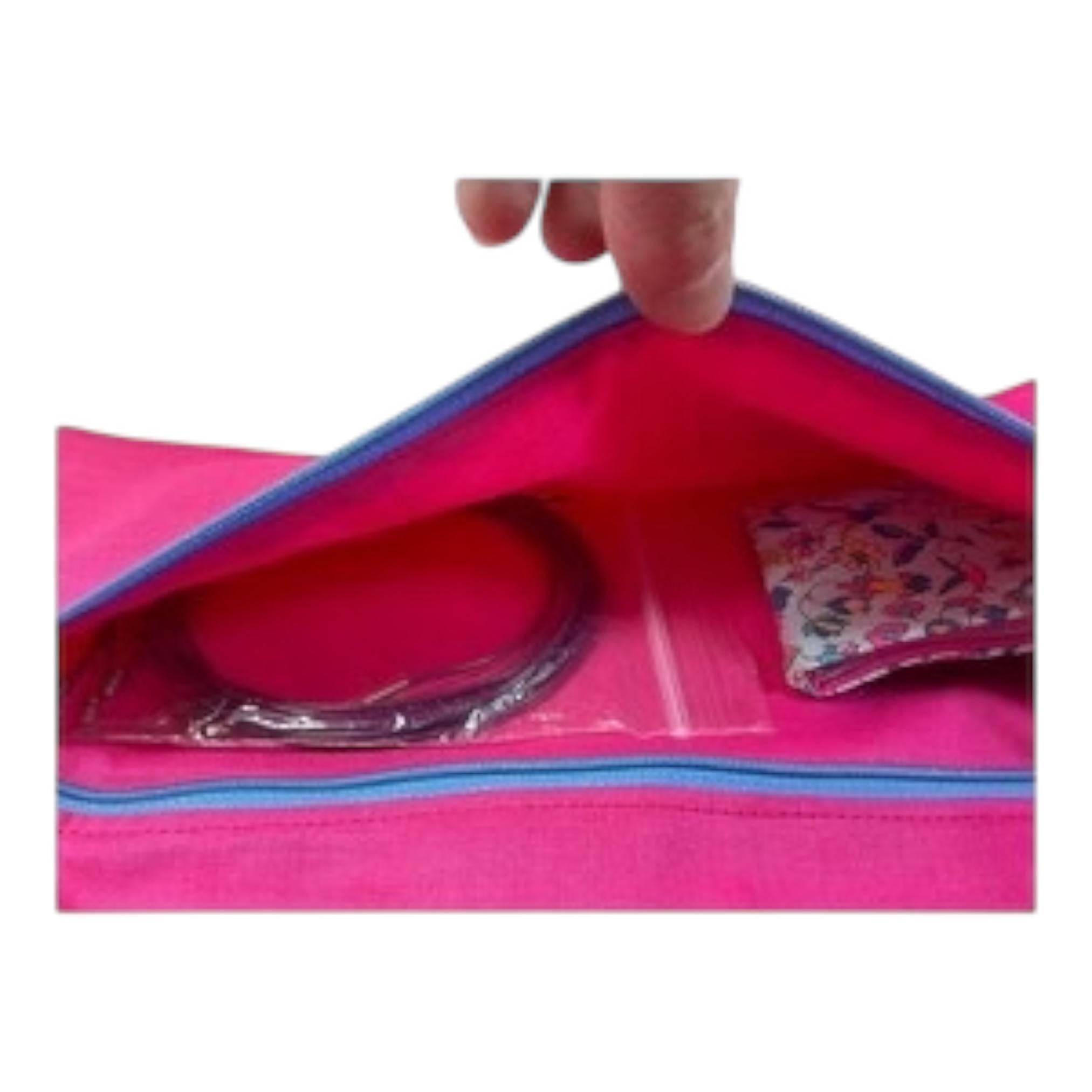 Interchangeable knitting needle case with Liberty fabric , floral bird addi case, chiagoo wallet, knit pro organiser pouch, hiya hiya case,