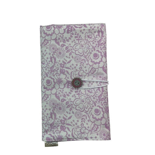 Circular needle case made from Liberty floral fabric, fixed circular sock needle pouch, knitting needle roll, knitters gift, needle holder,