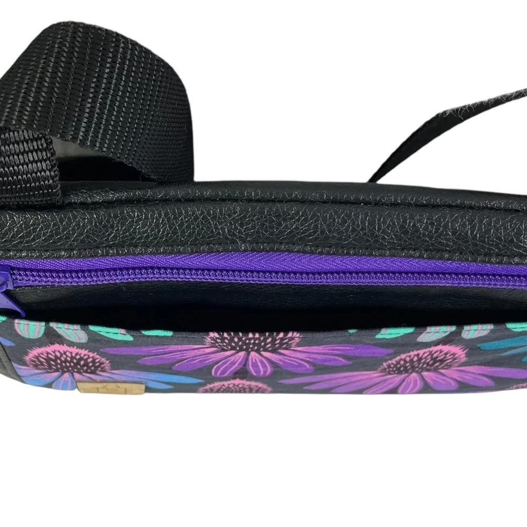 Small shoulder phone bag, flat floral print Pouch, woodland handbag, teenager purse, essentials bag