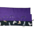Circular needle case for short needles in cat print, needle wallet, fixed 16" case, 9" sock needles, 12" , knitters gift, needle holder,