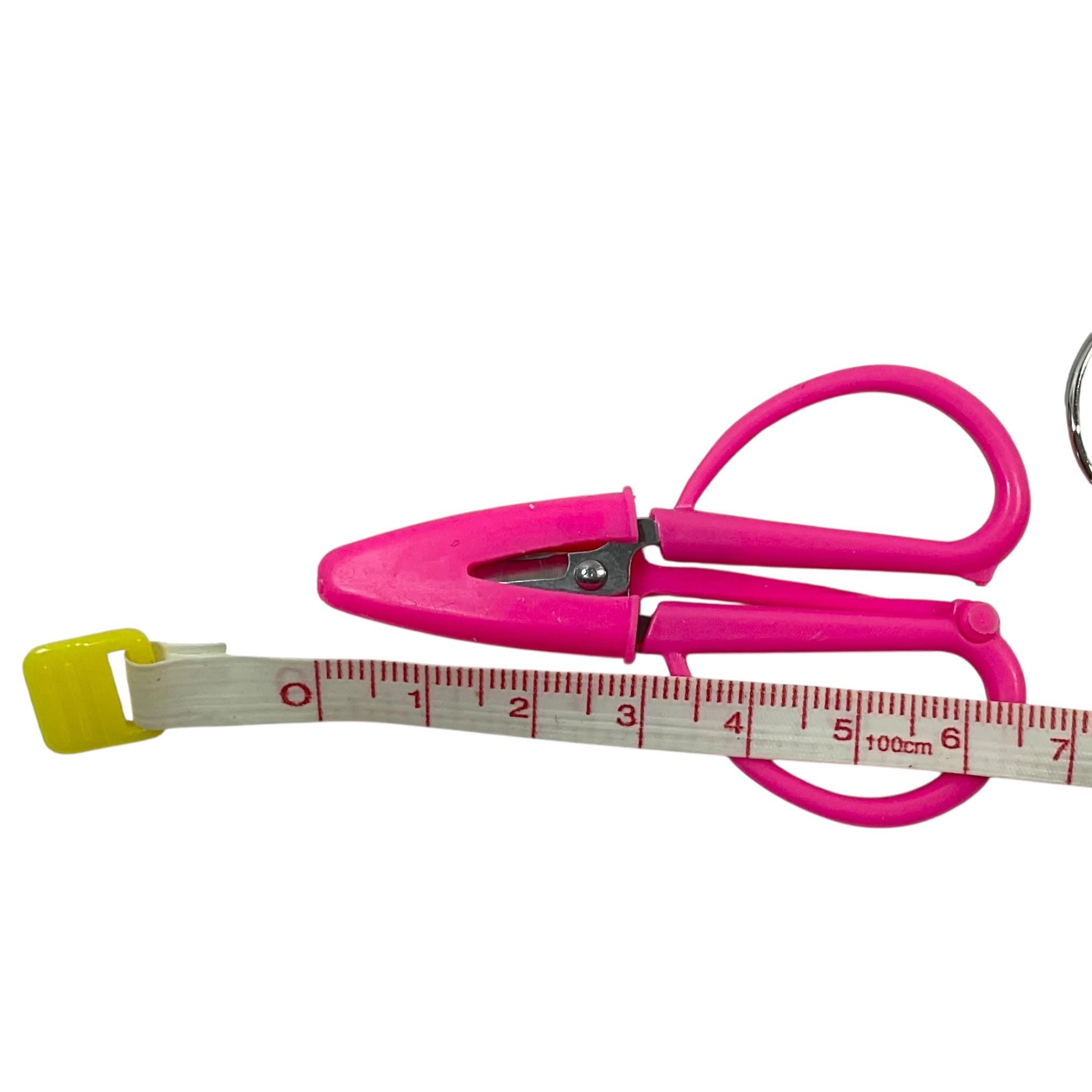 Perfect scissors for knitting and crochet, scissors with cover, attached sheath, tiny scissors for kit, air travel compliant
