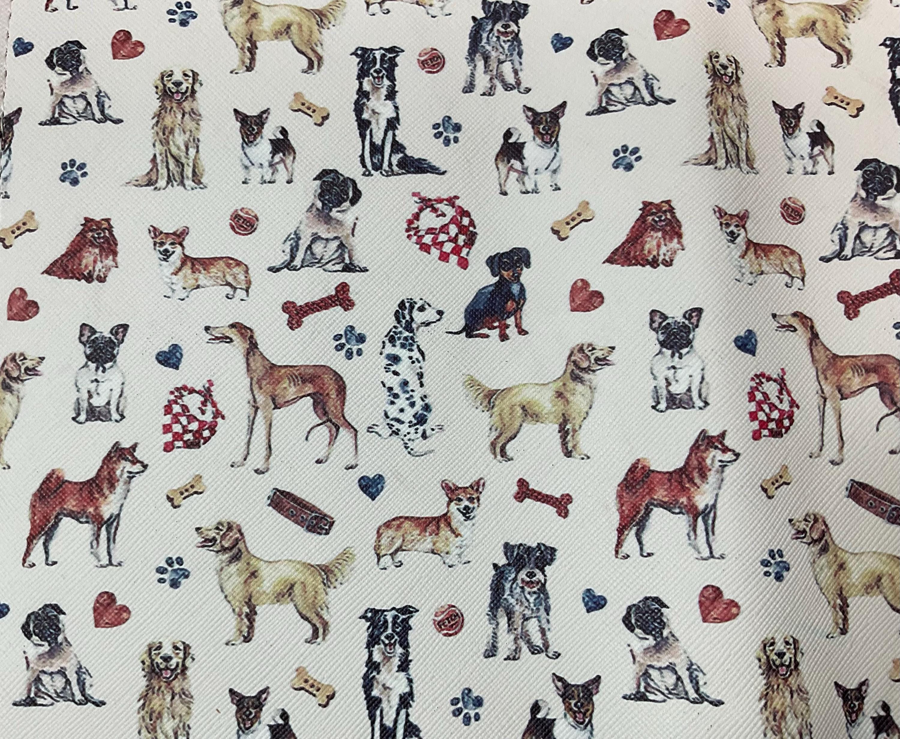 Interchangeable knitting needle case with dogs , pet lover addi case, chiagoo wallet, knit pro organiser pouch, hiya hiya case,