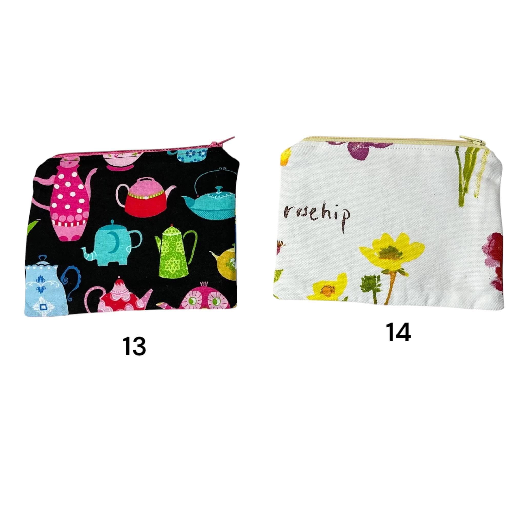 Small Zip Pouch: Cat Coin Purse, Knitting Notions Case