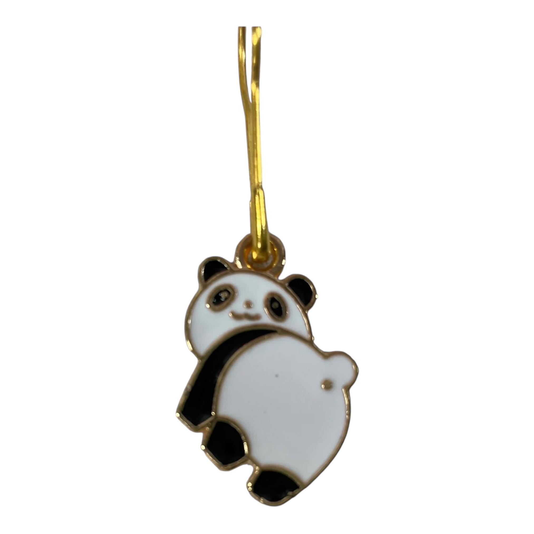 Panda Stitch Markers: Enamelled Knitting/Crochet Charms