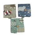 Short Circular knitting needle case with sheep, 40cm small diameter wallet, fixed 16", 9", 12" needle storage, knitters gift, needle holder,