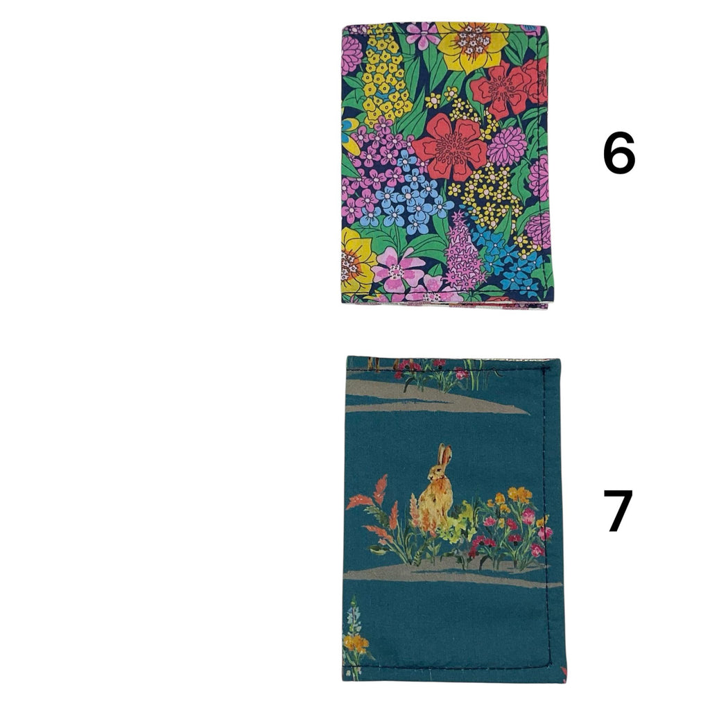 card wallet in pretty floral Liberty fabric , credit card or Oyster card pouch, loyalty card holder, ladies small gift