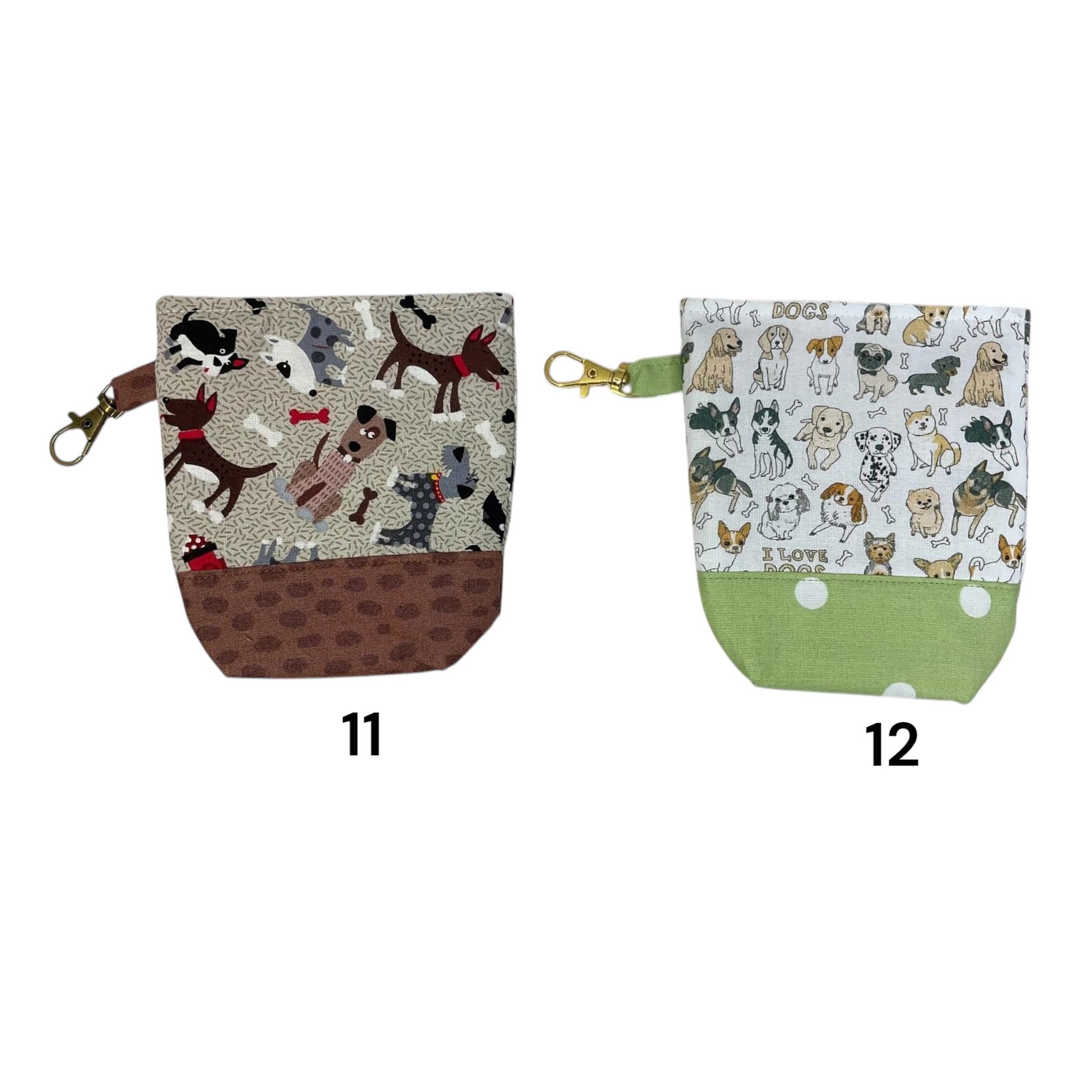 Dog Print Poop Bag Holder & Treat Pouch: Puppy Walker Gift