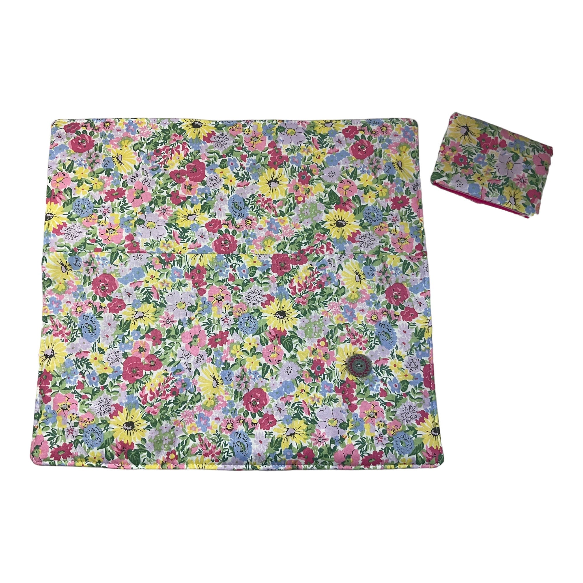 Interchangeable knitting needle case with Liberty fabric , floral addi case, chiagoo wallet, knit pro organiser pouch, hiya hiya case,