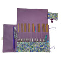 Liberty Floral fabric  interchangeable and double pointed knitting needle case, hiya hiya pouch, knit pro wallet, sock needle case