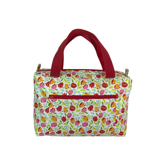 Liberty fabric large toiletries bag with handles and zip pocket