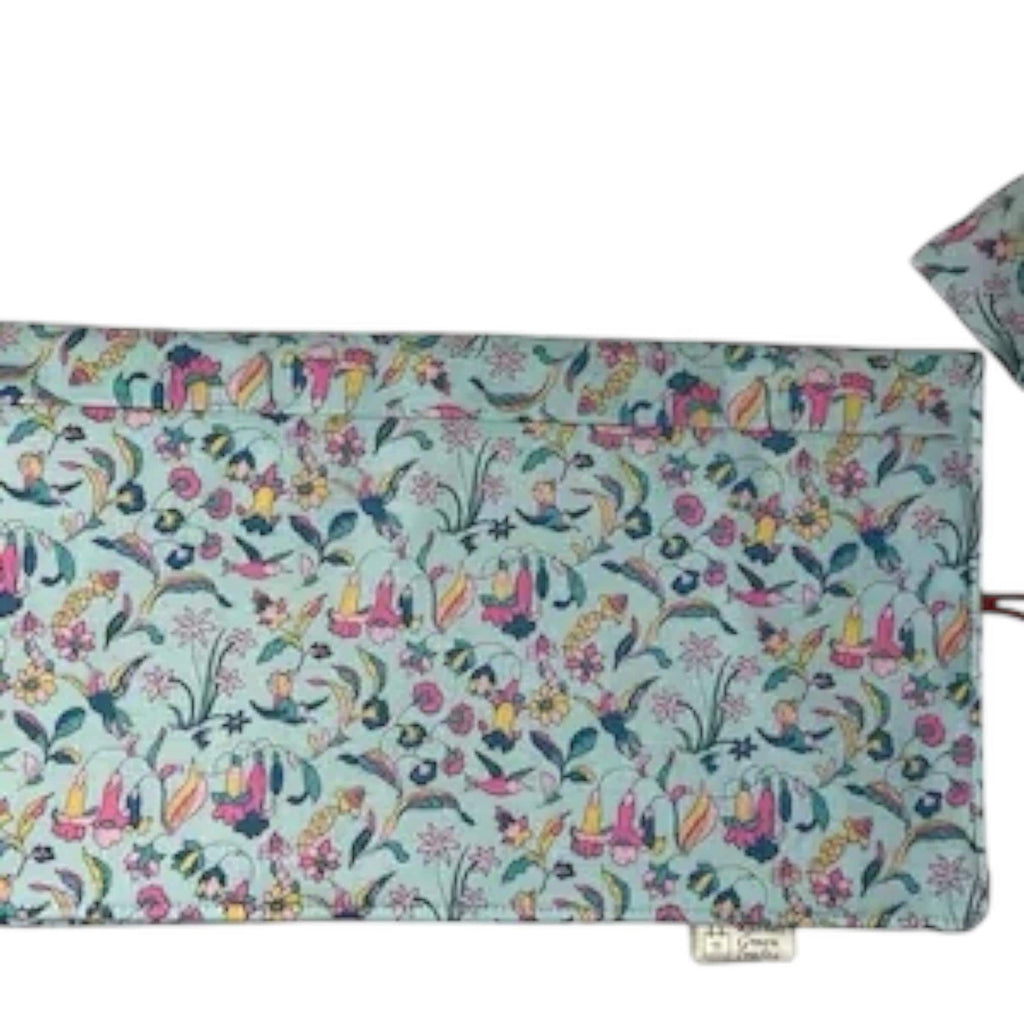 Interchangeable knitting needle case with Liberty fabric , floral bird addi case, chiagoo wallet, knit pro organiser pouch, hiya hiya case,