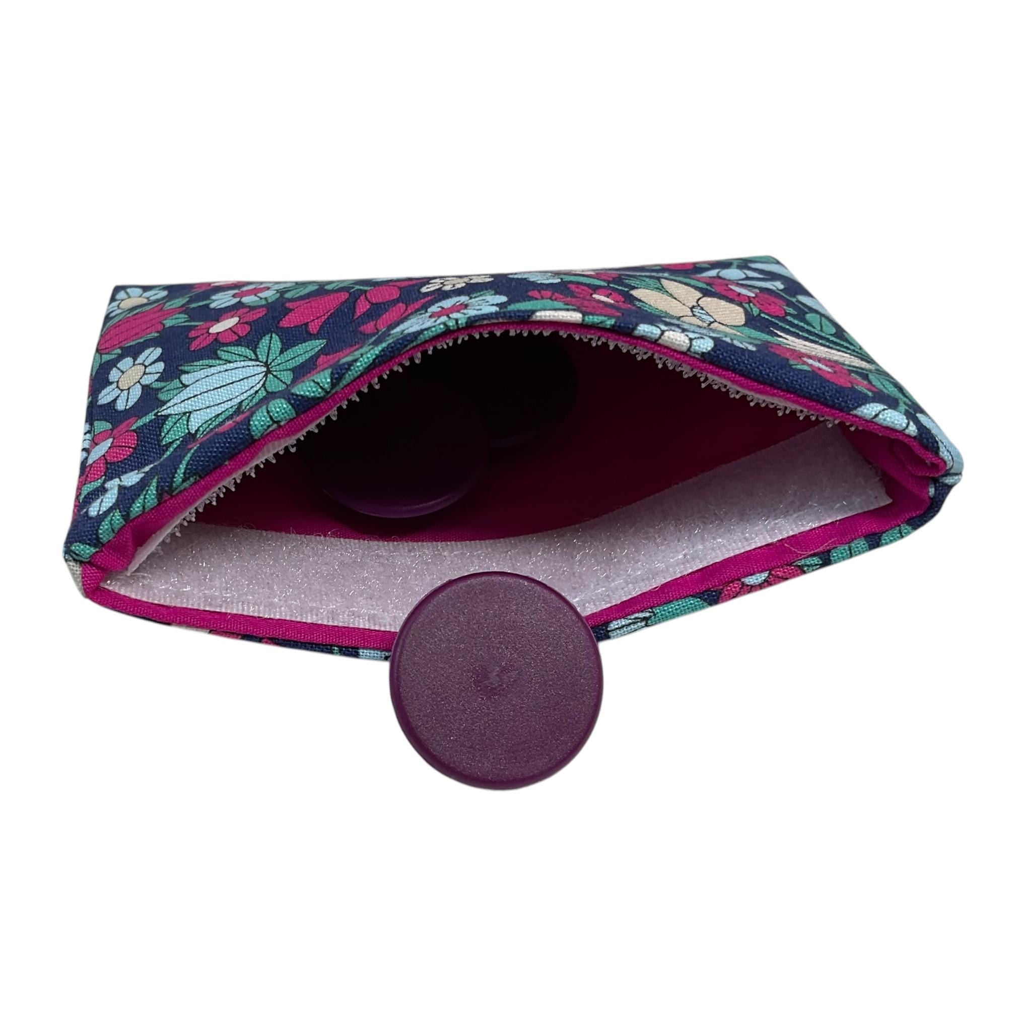 Interchangeable knitting needle case with Liberty fabric , floral addi case, chiagoo wallet, knit pro organiser pouch, hiya hiya case,