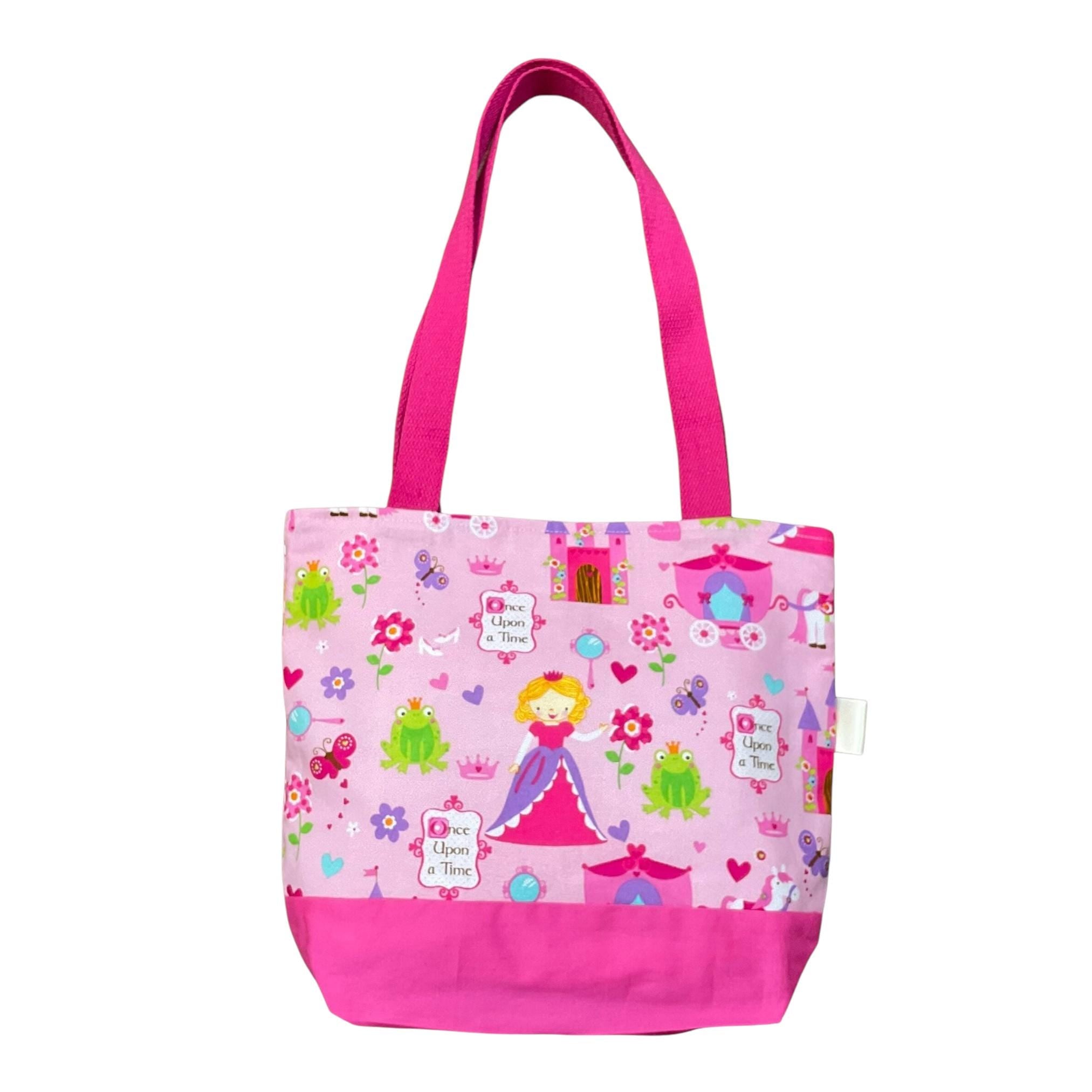 Girls Ballerina Tote Bag: Princess, Fireman Cotton Shoulder Bag