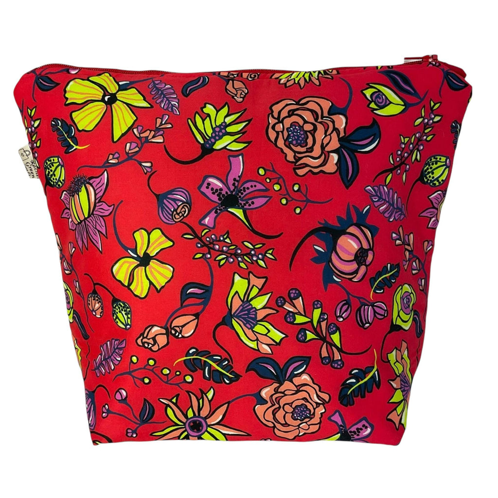 Liberty Print Toiletry Bag: Large Waterproof Floral Cosmetics Pouch