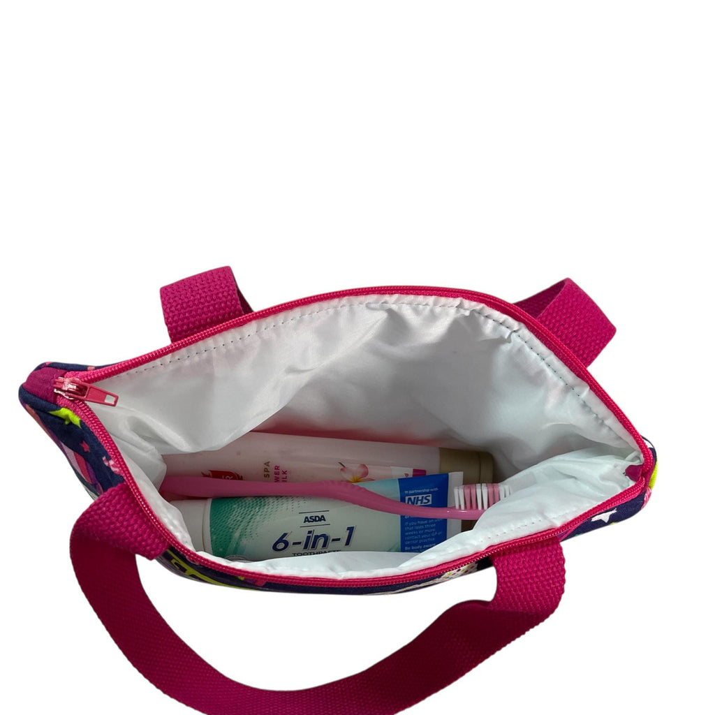 Unicorn Toiletry Bag: Children's Travel Wash Bag with Handles