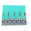 Double pointed knitting needle case made in Liberty floral fabric,  DPN or crochet hook case, sock knitters gift,
