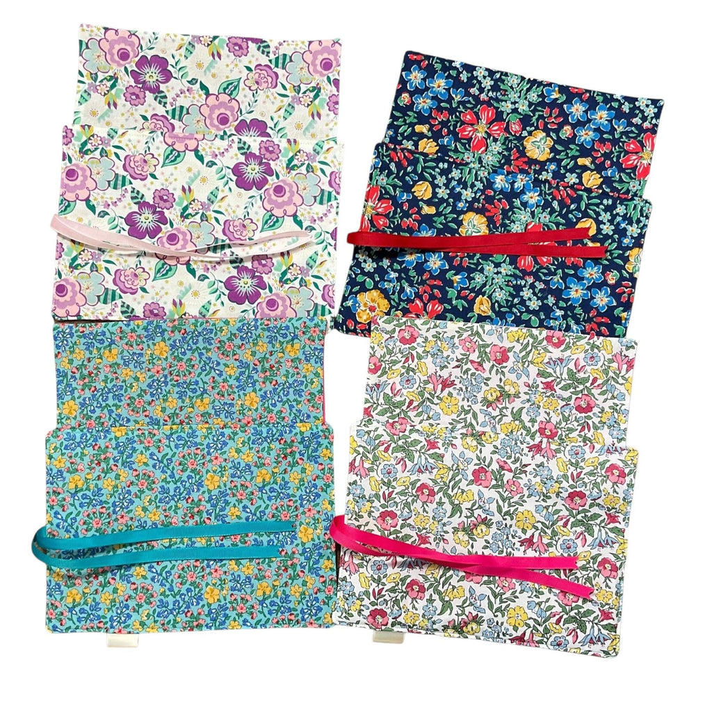 Floral Crochet Hook Set: Liberty Fabric Case, Ergonomic Handles (2mm-6mm)