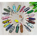 Mini boxy zipper pouch, ear pod holder, coin purse, small items case with keyring