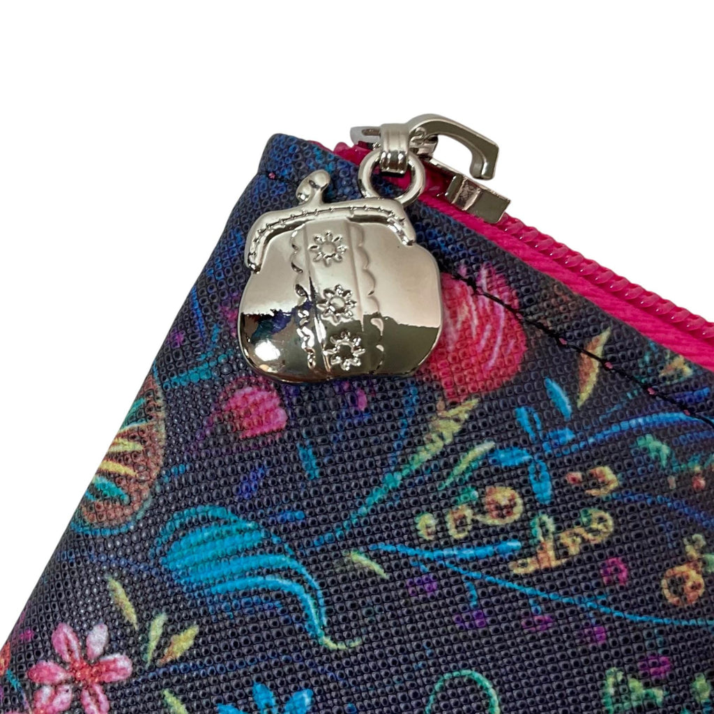 Interchangeable knitting needle case with flowers , floral addi case, chiagoo wallet, knit pro organiser pouch, hiya hiya case,