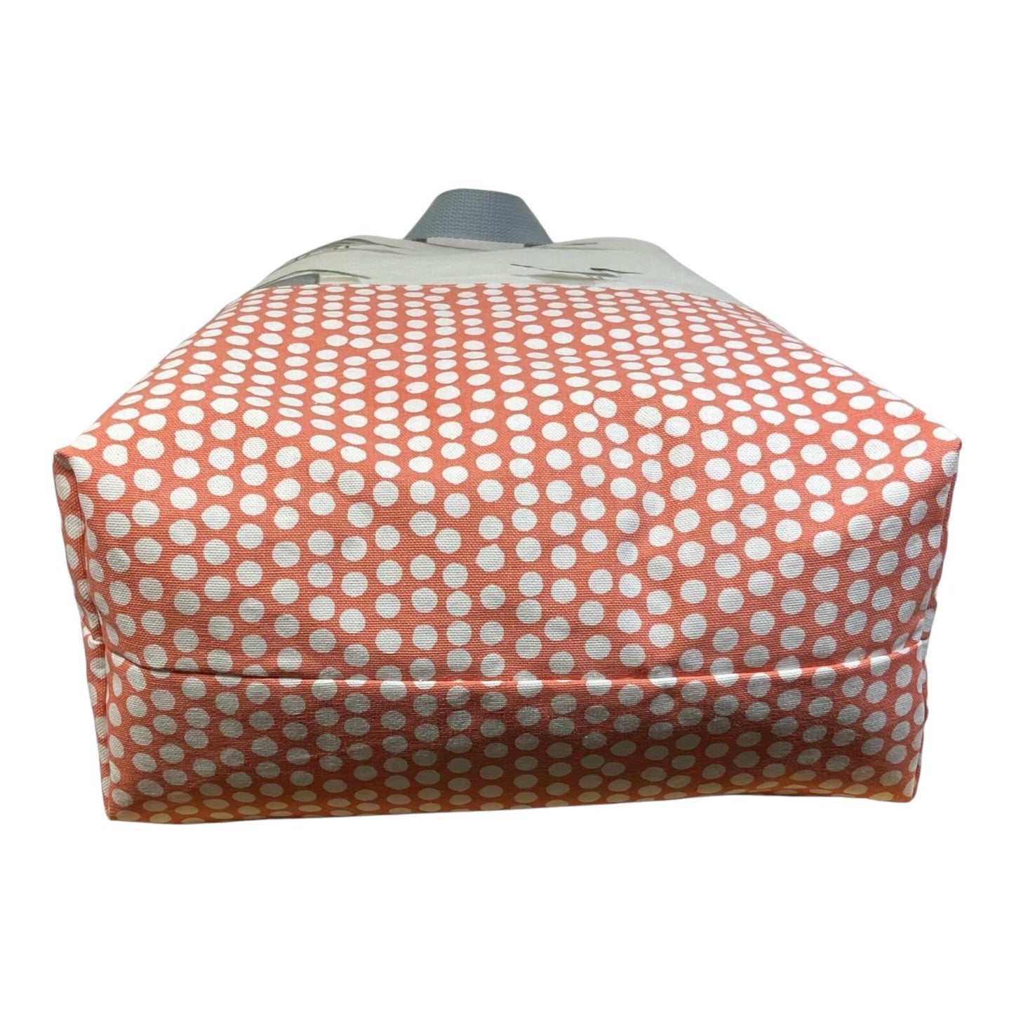 XXL  drawstring knitting bag with seaside beach print